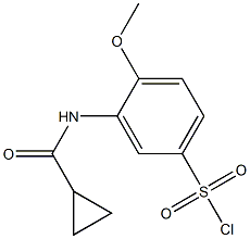 3-[(cyclopropylcarbonyl)amino]-4-methoxybenzenesulfonyl chloride