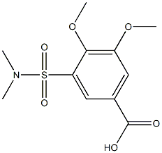 3-[(dimethylamino)sulfonyl]-4,5-dimethoxybenzoic acid Structure