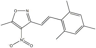 3-[(E)-2-mesitylvinyl]-5-methyl-4-nitroisoxazole 结构式