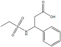 3-[(ethylsulfonyl)amino]-3-phenylpropanoic acid Structure