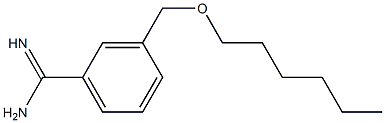 3-[(hexyloxy)methyl]benzene-1-carboximidamide,,结构式