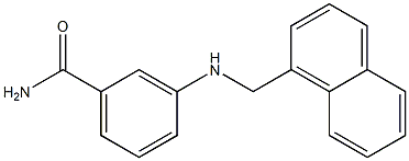 3-[(naphthalen-1-ylmethyl)amino]benzamide Structure