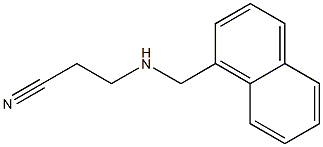 3-[(naphthalen-1-ylmethyl)amino]propanenitrile Struktur