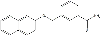 3-[(naphthalen-2-yloxy)methyl]benzene-1-carbothioamide