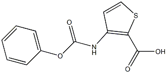 3-[(phenoxycarbonyl)amino]thiophene-2-carboxylic acid Structure