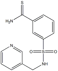 3-[(pyridin-3-ylmethyl)sulfamoyl]benzene-1-carbothioamide