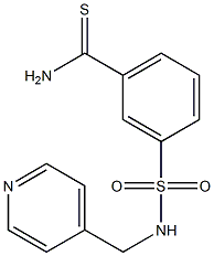 3-[(pyridin-4-ylmethyl)sulfamoyl]benzene-1-carbothioamide Structure