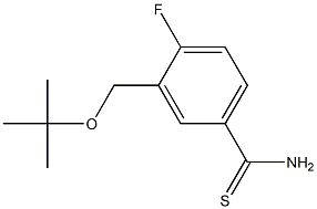 3-[(tert-butoxy)methyl]-4-fluorobenzene-1-carbothioamide,,结构式