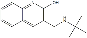 3-[(tert-butylamino)methyl]quinolin-2-ol,,结构式