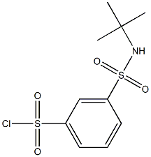 3-[(tert-butylamino)sulfonyl]benzenesulfonyl chloride 化学構造式