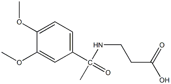 3-[1-(3,4-dimethoxyphenyl)acetamido]propanoic acid,,结构式
