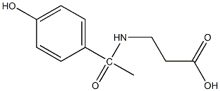 3-[1-(4-hydroxyphenyl)acetamido]propanoic acid 结构式