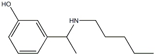 3-[1-(pentylamino)ethyl]phenol Structure