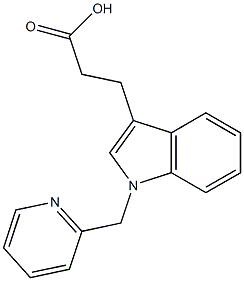  3-[1-(pyridin-2-ylmethyl)-1H-indol-3-yl]propanoic acid