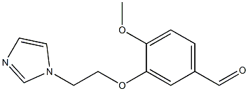 3-[2-(1H-imidazol-1-yl)ethoxy]-4-methoxybenzaldehyde Struktur