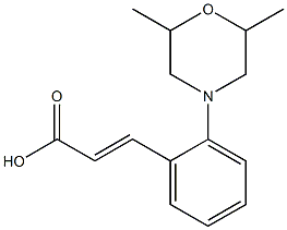 3-[2-(2,6-dimethylmorpholin-4-yl)phenyl]prop-2-enoic acid