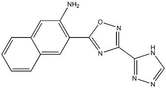 3-[3-(4H-1,2,4-triazol-3-yl)-1,2,4-oxadiazol-5-yl]naphthalen-2-amine Structure