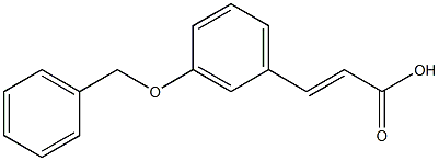 3-[3-(benzyloxy)phenyl]prop-2-enoic acid,,结构式