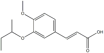  3-[3-(butan-2-yloxy)-4-methoxyphenyl]prop-2-enoic acid