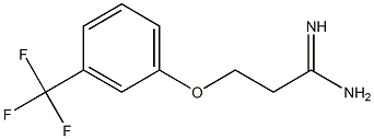 3-[3-(trifluoromethyl)phenoxy]propanimidamide,,结构式