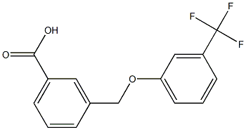 3-[3-(trifluoromethyl)phenoxymethyl]benzoic acid Structure