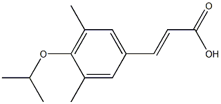 3-[3,5-dimethyl-4-(propan-2-yloxy)phenyl]prop-2-enoic acid 结构式