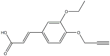  3-[3-ethoxy-4-(prop-2-yn-1-yloxy)phenyl]prop-2-enoic acid