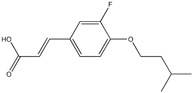  3-[3-fluoro-4-(3-methylbutoxy)phenyl]prop-2-enoic acid