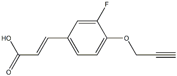 3-[3-fluoro-4-(prop-2-yn-1-yloxy)phenyl]prop-2-enoic acid Structure