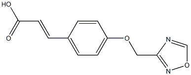 3-[4-(1,2,4-oxadiazol-3-ylmethoxy)phenyl]prop-2-enoic acid Structure