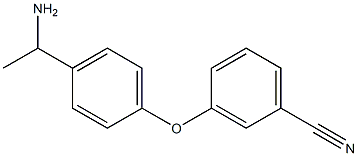 3-[4-(1-aminoethyl)phenoxy]benzonitrile 结构式