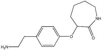  3-[4-(2-aminoethyl)phenoxy]azepan-2-one