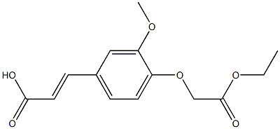  3-[4-(2-ethoxy-2-oxoethoxy)-3-methoxyphenyl]prop-2-enoic acid