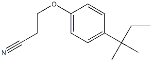 3-[4-(2-methylbutan-2-yl)phenoxy]propanenitrile 化学構造式