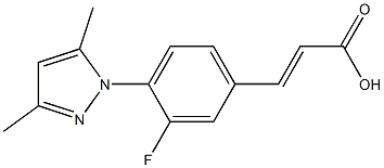 3-[4-(3,5-dimethyl-1H-pyrazol-1-yl)-3-fluorophenyl]prop-2-enoic acid