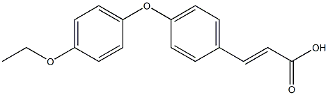 3-[4-(4-ethoxyphenoxy)phenyl]prop-2-enoic acid 化学構造式