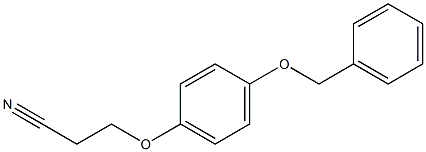 3-[4-(benzyloxy)phenoxy]propanenitrile Struktur