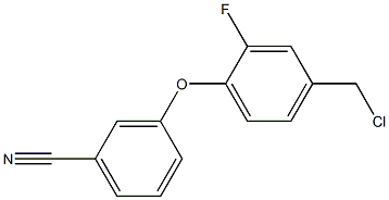 3-[4-(chloromethyl)-2-fluorophenoxy]benzonitrile|