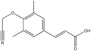 3-[4-(cyanomethoxy)-3,5-dimethylphenyl]prop-2-enoic acid Structure