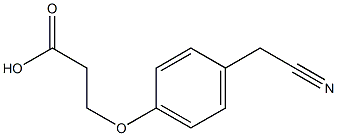 3-[4-(cyanomethyl)phenoxy]propanoic acid Structure