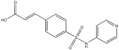 3-[4-(pyridin-4-ylsulfamoyl)phenyl]prop-2-enoic acid 化学構造式