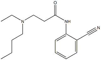  3-[butyl(ethyl)amino]-N-(2-cyanophenyl)propanamide