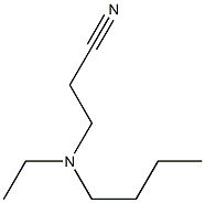 3-[butyl(ethyl)amino]propanenitrile 化学構造式