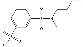 3-[butyl(methyl)sulfamoyl]benzene-1-sulfonyl chloride,,结构式