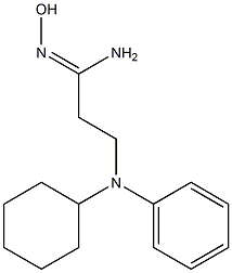 3-[cyclohexyl(phenyl)amino]-N'-hydroxypropanimidamide Structure