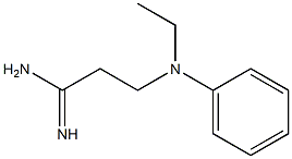 3-[ethyl(phenyl)amino]propanimidamide Structure