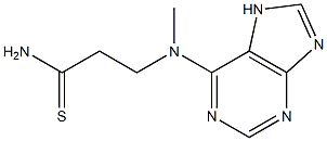 3-[methyl(7H-purin-6-yl)amino]propanethioamide