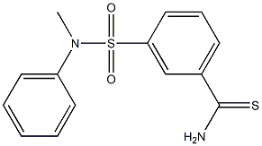 3-[methyl(phenyl)sulfamoyl]benzene-1-carbothioamide 结构式