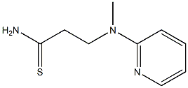 3-[methyl(pyridin-2-yl)amino]propanethioamide 结构式
