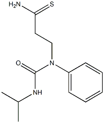 3-[phenyl(propan-2-ylcarbamoyl)amino]propanethioamide 结构式